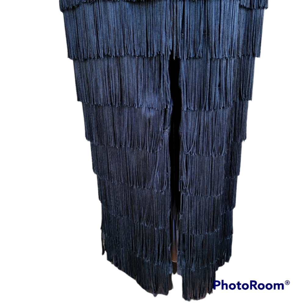 Hollywood Nites by Roberta Flapper/Fringe Style Gown Sz 9/10 (but more like3/4).